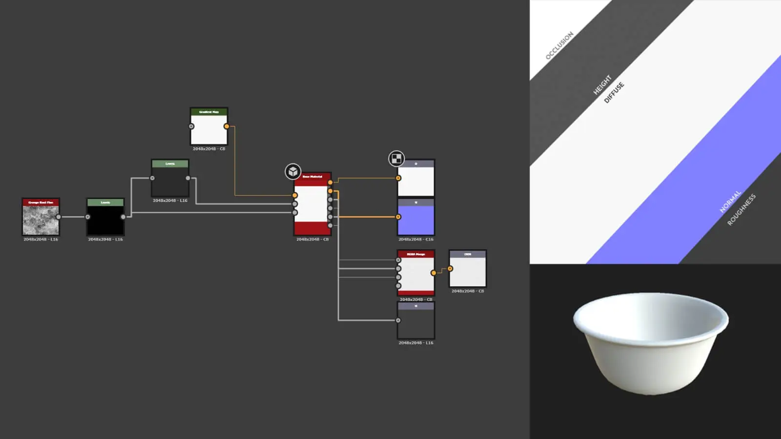 A work-in-progress of a 3D cup.