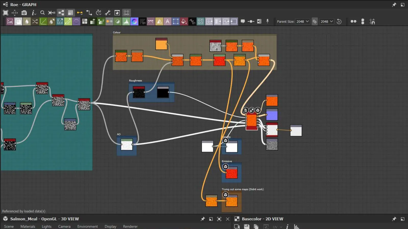 Complex workflow chart in Substance 3D Designer