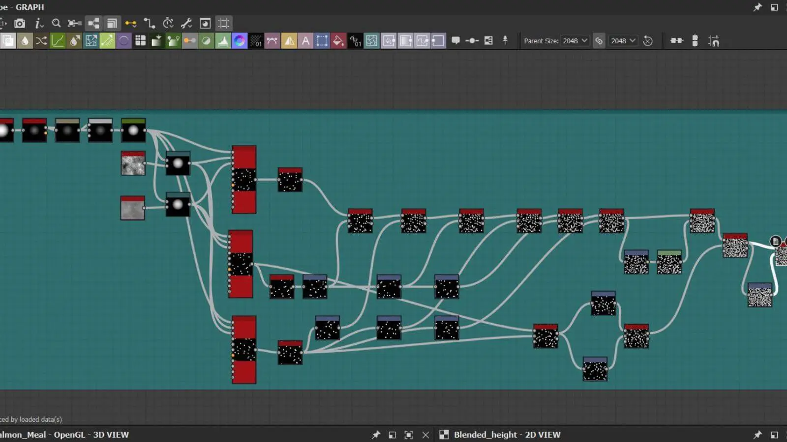 Workflow chart in Substance 3D Designer