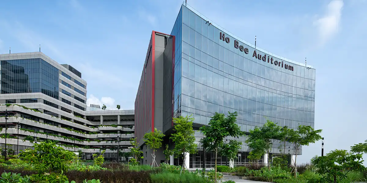 Exterior view of the SIT Punggol campus building.