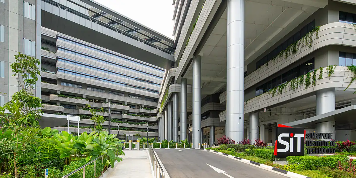 Exterior view of the SIT Punggol campus building.