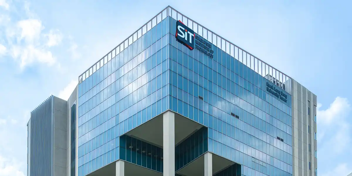 Exterior view of the SIT Punggol campus building.