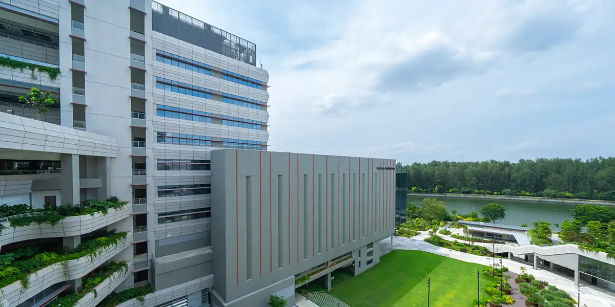 Exterior view of the SIT Punggol campus building.